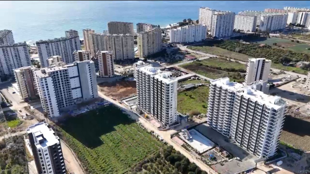 MERSİN TÖMÜK 1+1 SIFIR ULTRALÜX DAİRE.. FARKLI KAT SEÇENEKLERİ İLE 